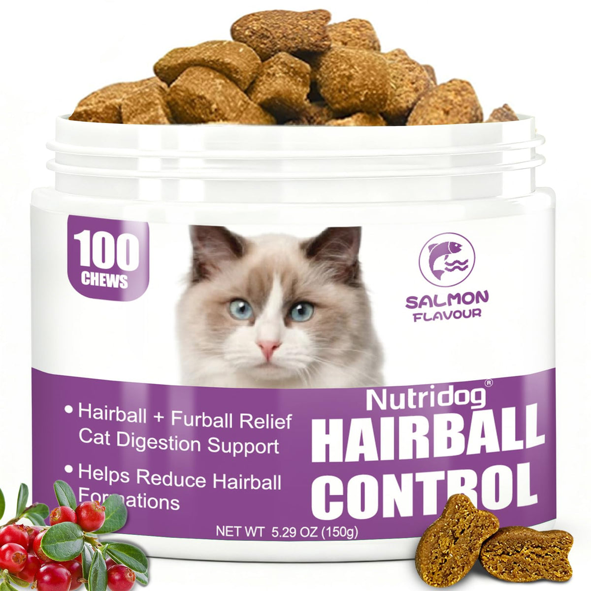 Hairball Remedy Chews with Omega 3&6 Q9239