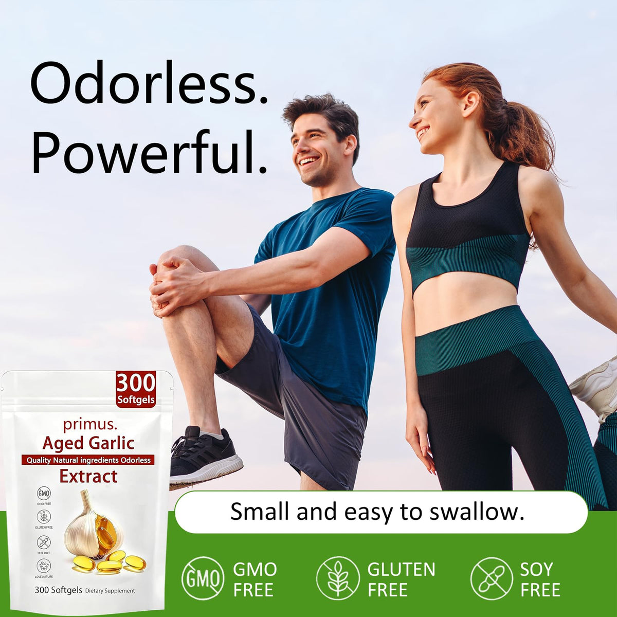 Odorless Garlic Extract 300 Softgels O52907