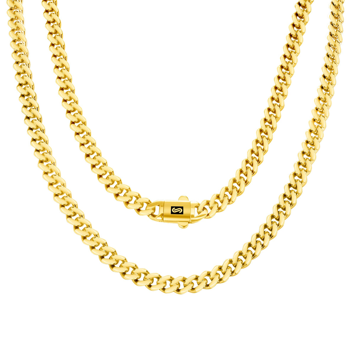 10k Yellow Gold 6mm Cuban Chain Necklace O3764