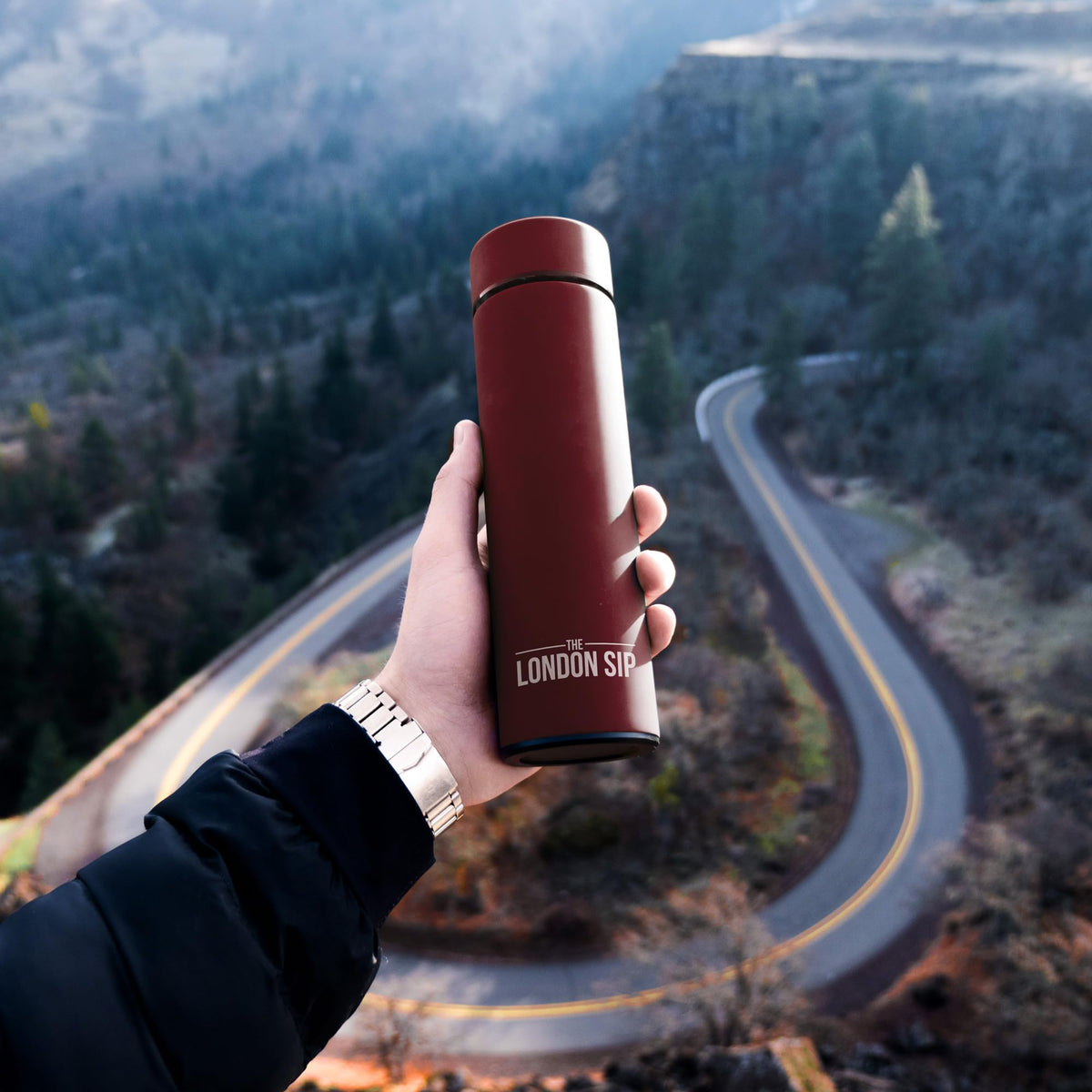 Travel Mug and Tumbler Hot and Cold Double Wall Stainless Steel Thermos, Sacred Red, Pack of 2 L104586