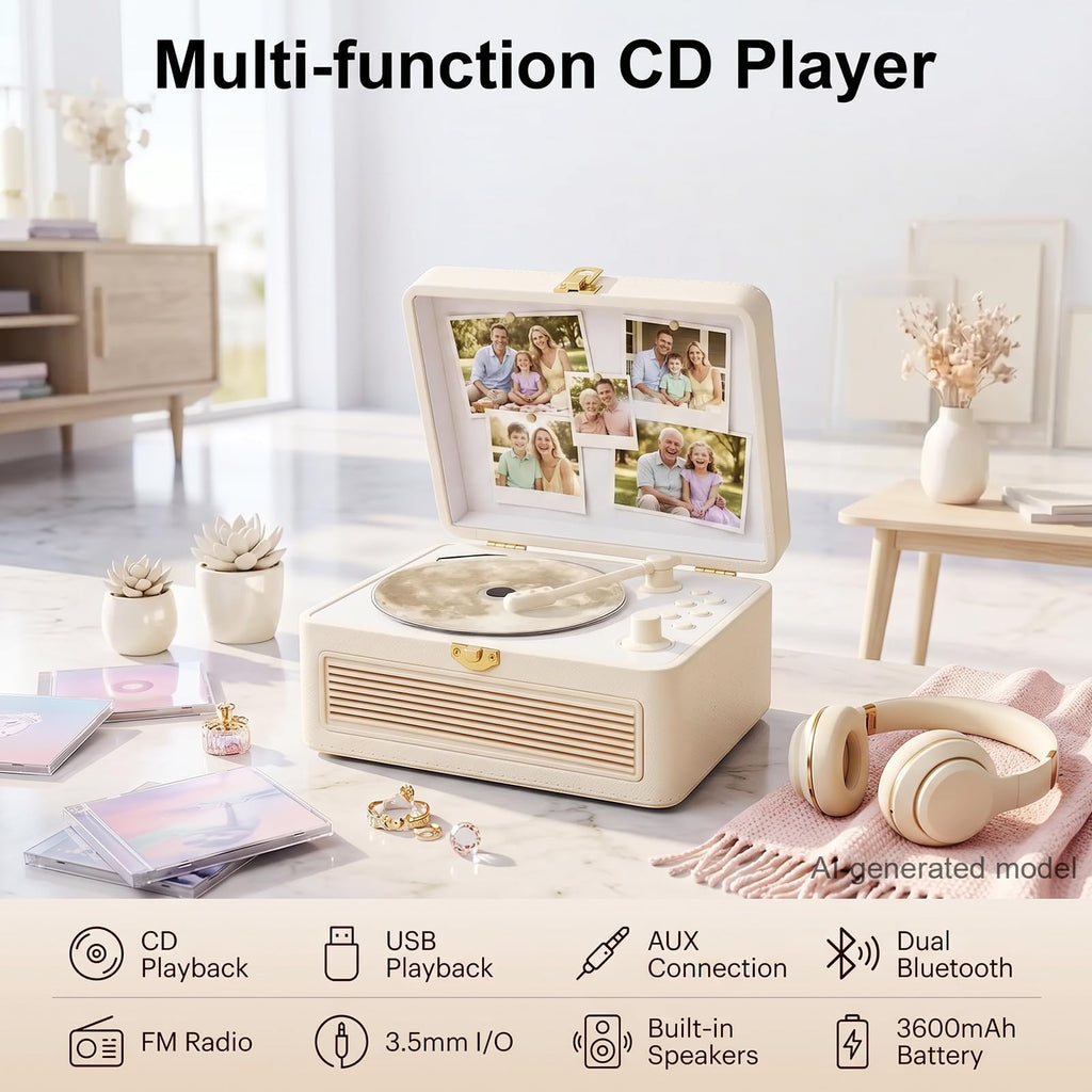 Portable CD Player with Bluetooth O783455