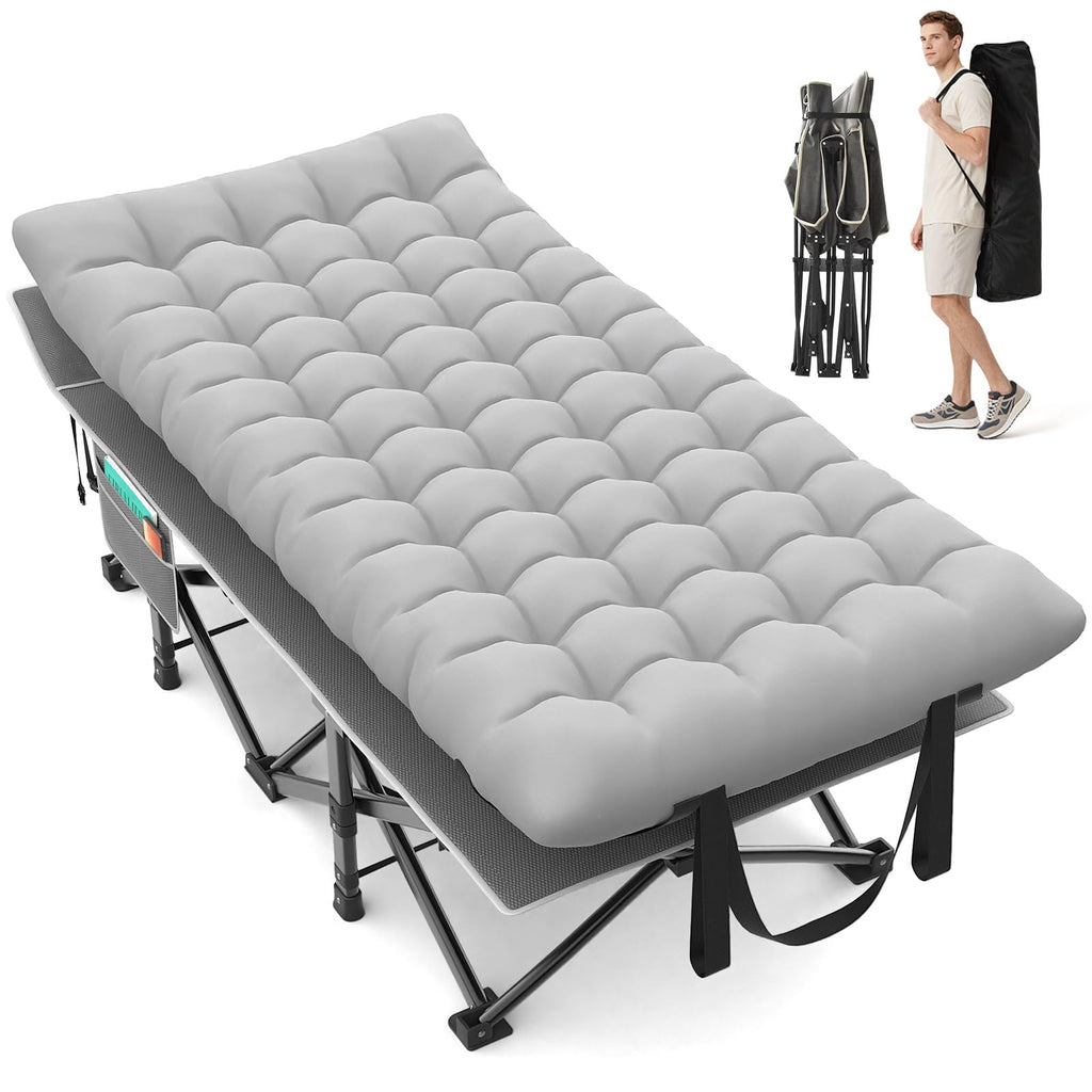 32" XXL Heavy Duty Folding Camping Cot D896