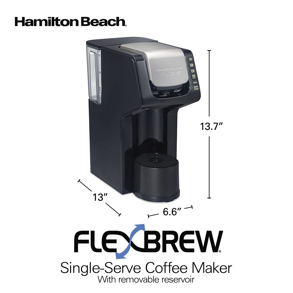 Single-Serve Coffee Maker with Removable Reservoir, Black D40292