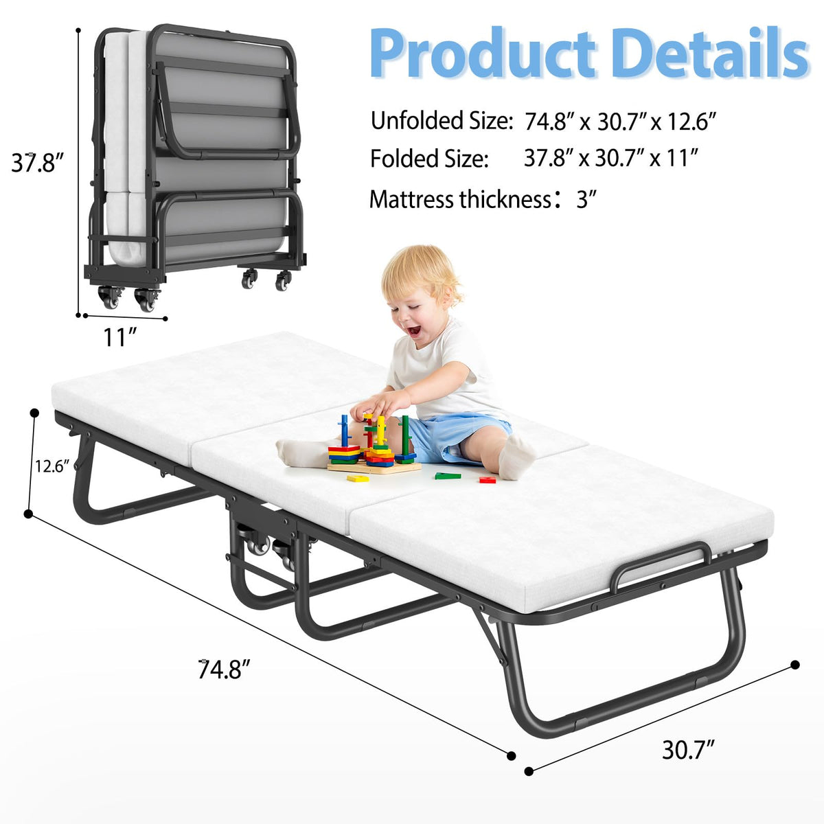 Folding Rollaway Bed J526