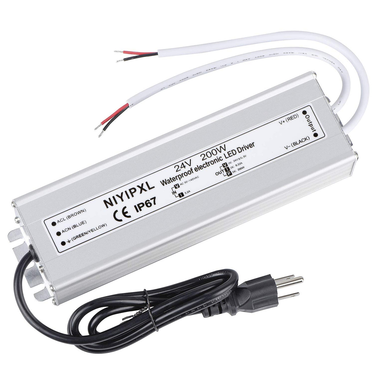 200 Watts 24V DC Waterproof IP67 LED Power Supply B67352