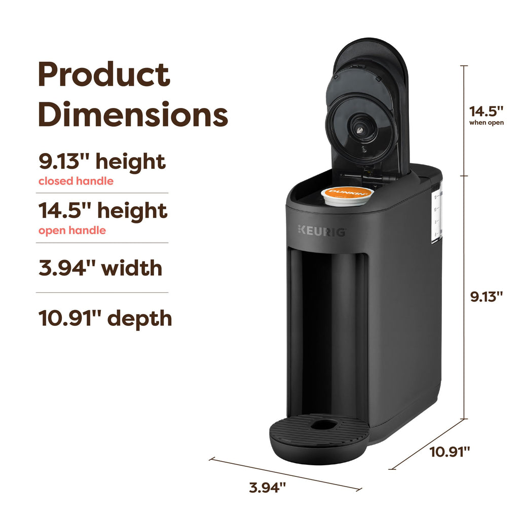 Single Serve K-Cup Pod Coffee Maker, Black H688759