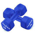 Neoprene Dumbbell Set of 2 Non-Slip Hex Shape T5898