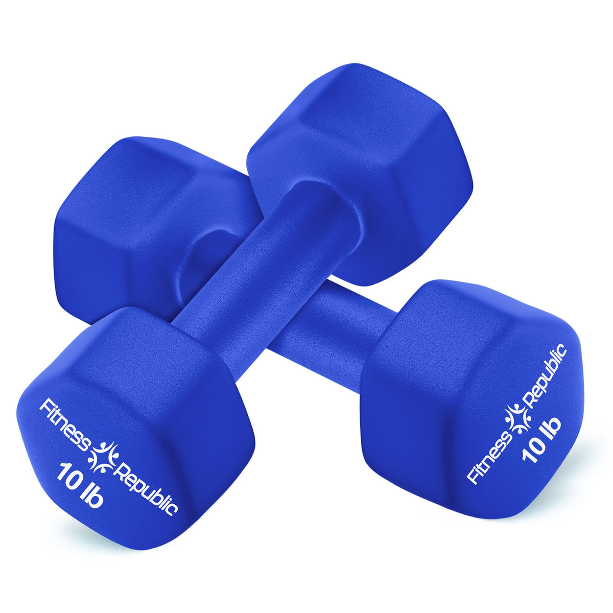 Neoprene Dumbbell Set of 2 Non-Slip Hex Shape T5898