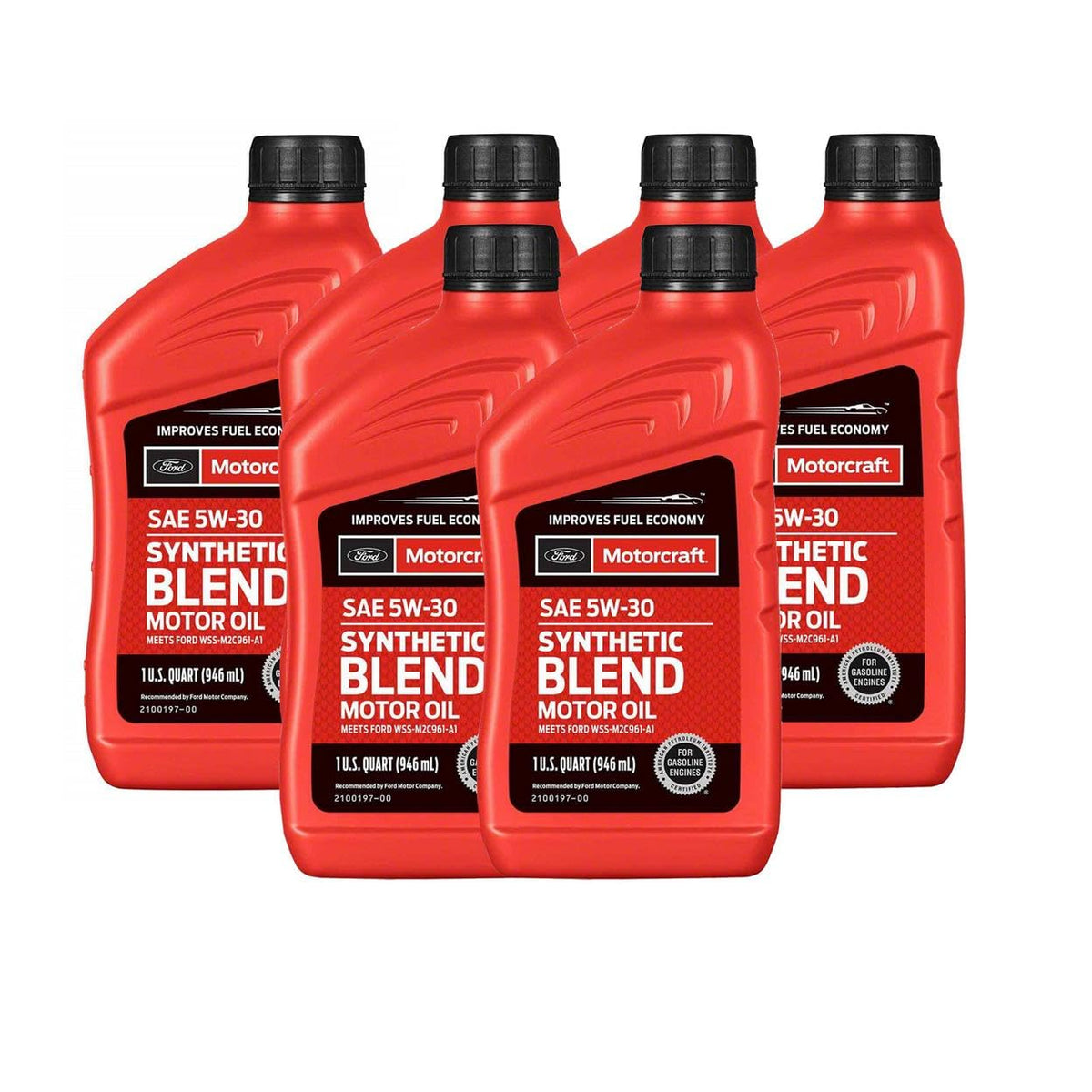 SAE 5W-30 6 Quarts Synthetic Blend Motor Oils J926