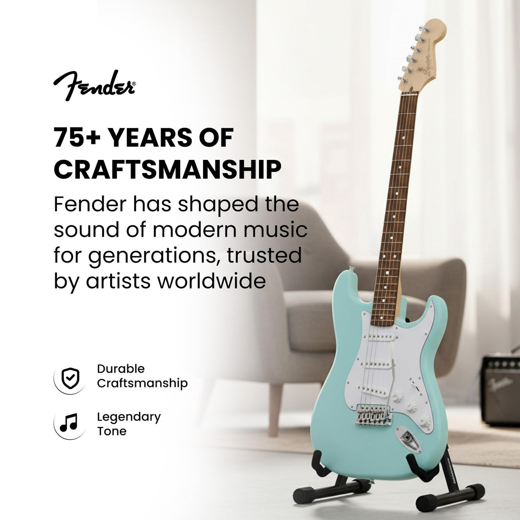 Daphne Blue Electric Guitar Bundle with Amplifier E943