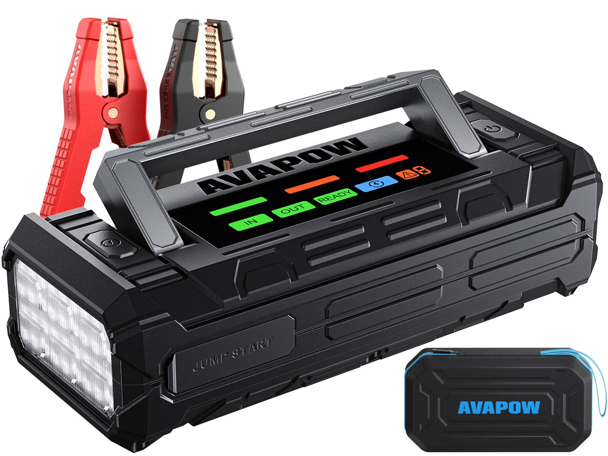 10000A Portable Battery Jumper Starter with 4" HD Display E311
