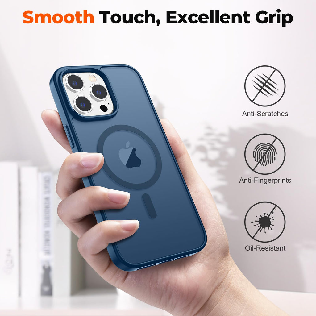 Magnetic iPhone 13 Pro Max Case Dark Blue V60442