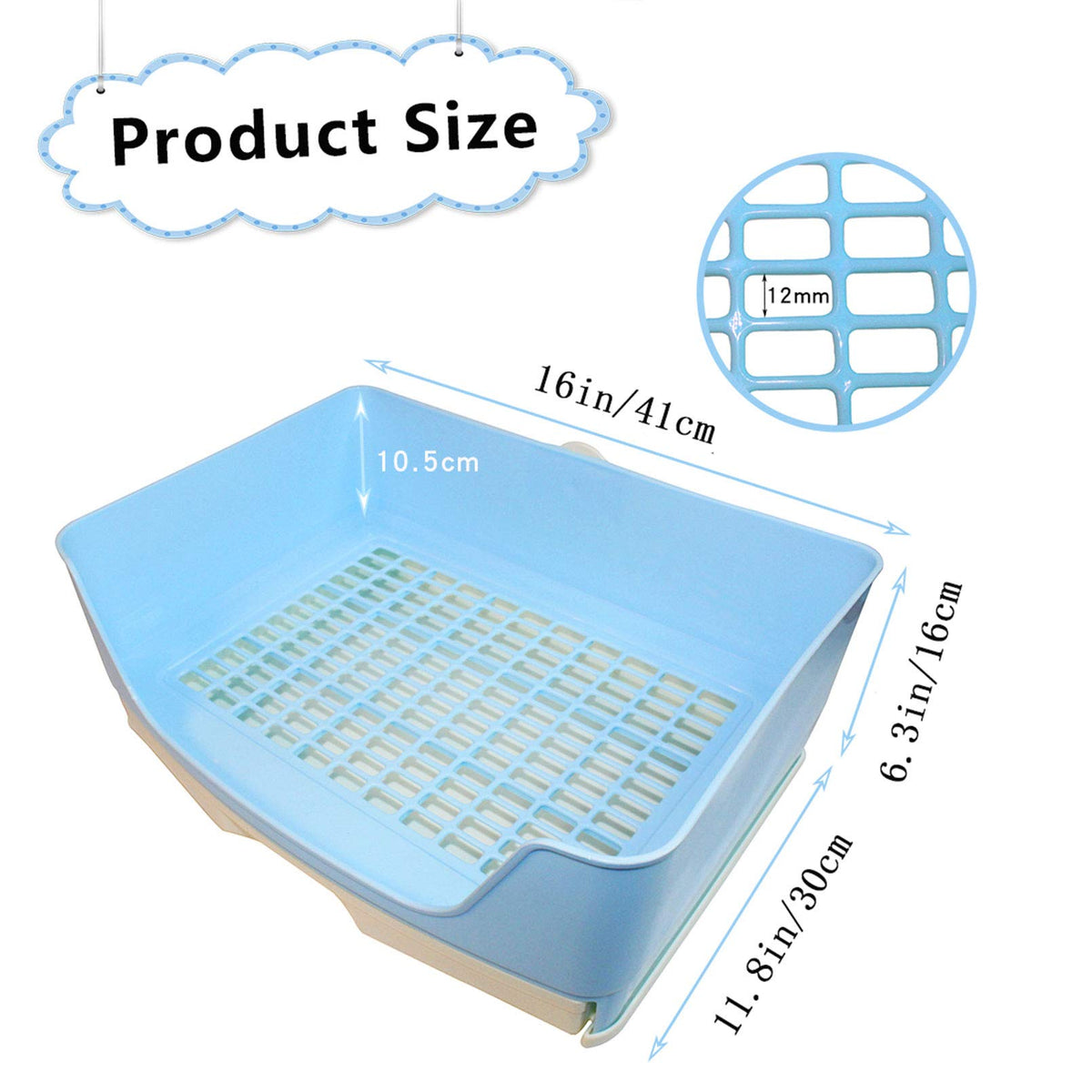 Plastic Rabbit Litter Box with Drawer S384445
