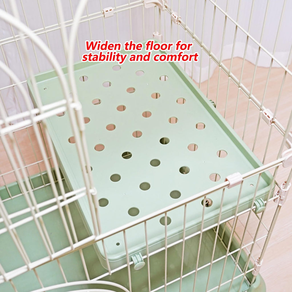 3/4-Tier Cat Cage Playpen with 3 Platforms, 3 Doors & 2 Ramps Y3057