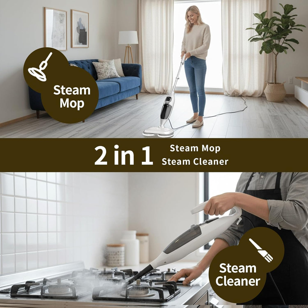300°F Scrub & Steam Mop with 13 Accessories L462216