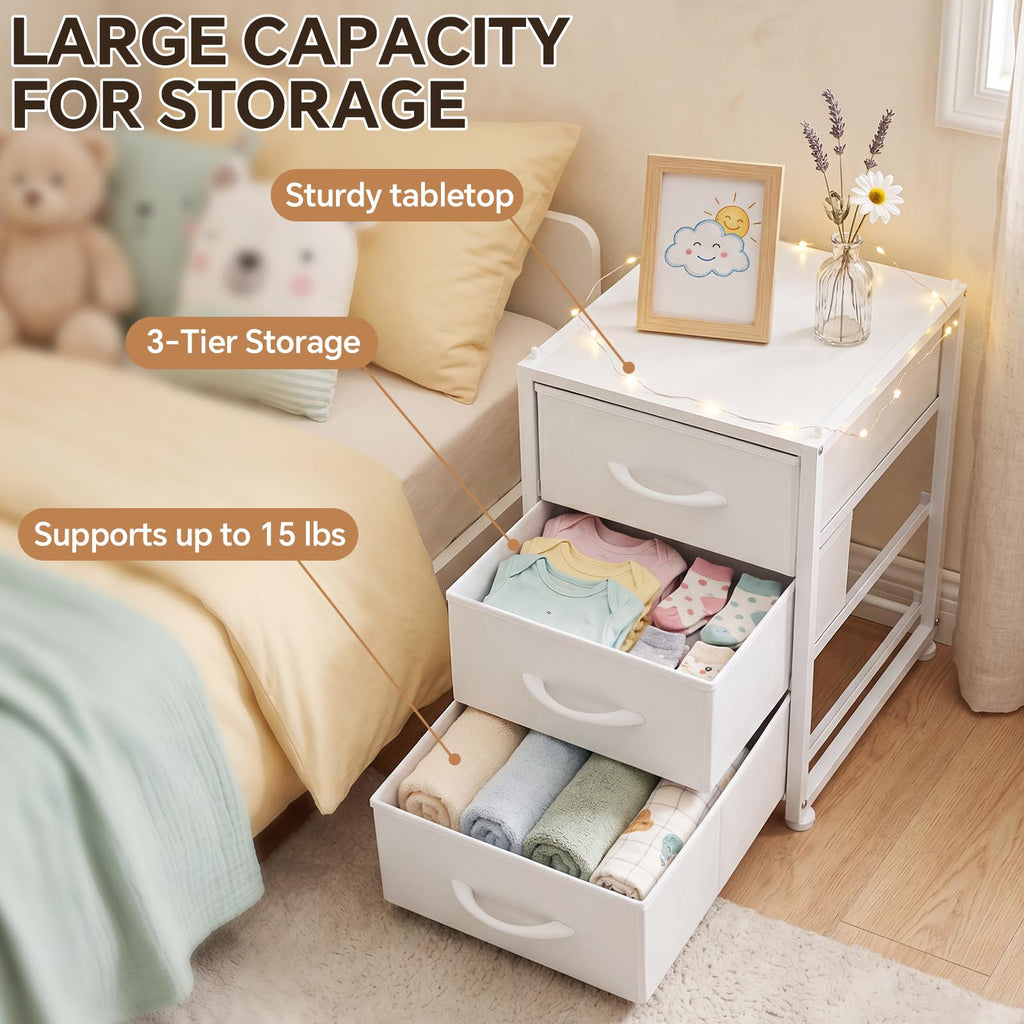 2-Pack Stackable 3-Tier Fabric Storage Drawers X29367