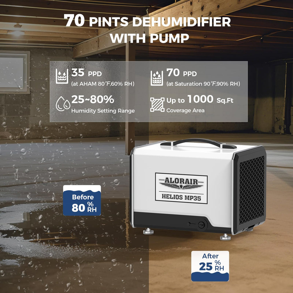 70 Pints Dehumidifier with Pump S5853