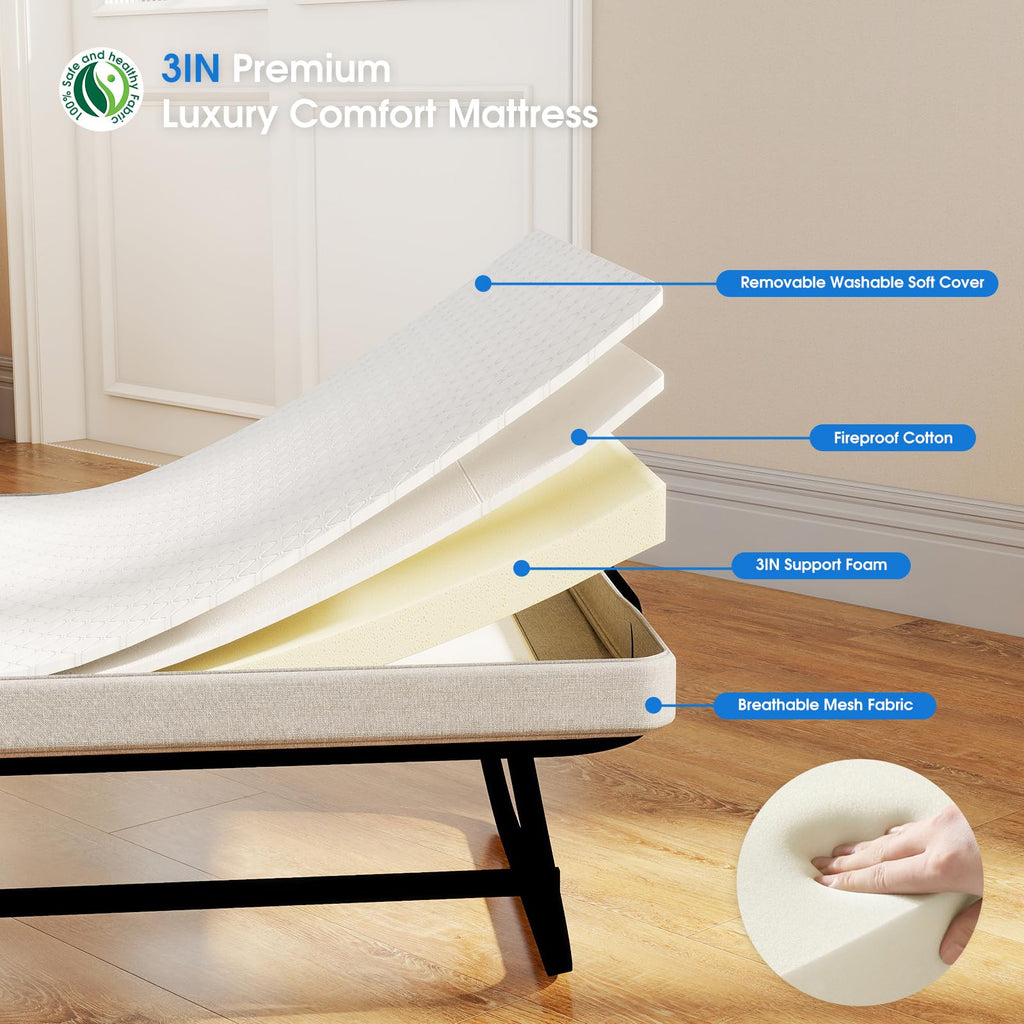 Folding Bed with Mattress S506