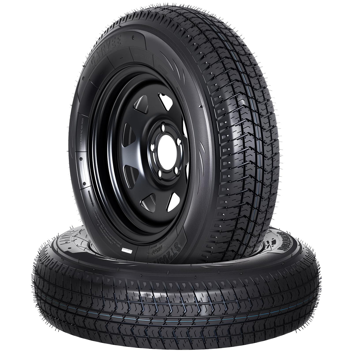 2-Pack ST205/75D15 Trailer Tires and 15" Rims O107102