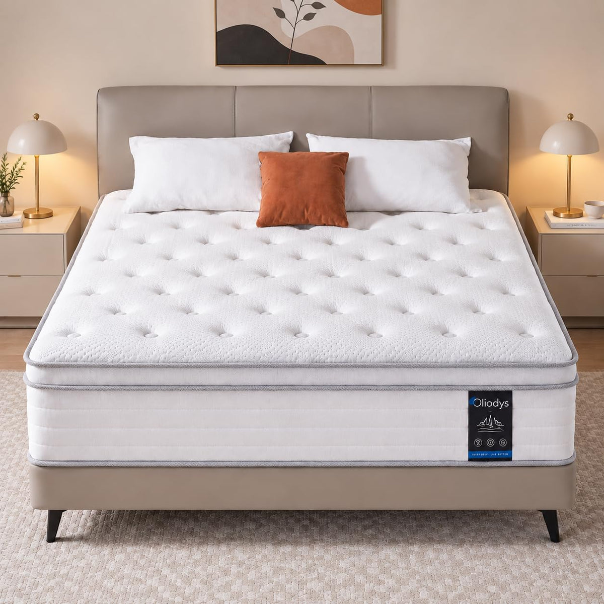 12 Inch Medium Firm Hybrid Spring Mattress T4231
