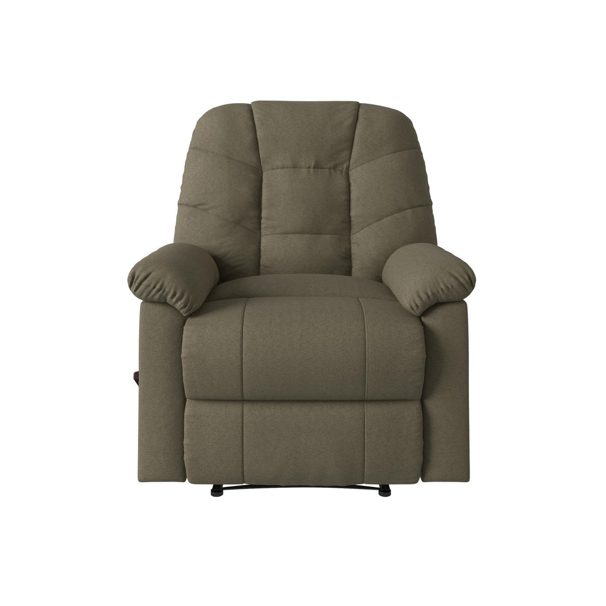 Velvet Swivel Rocker Recliner Chair with Adjustable Backrest and Footrest D171