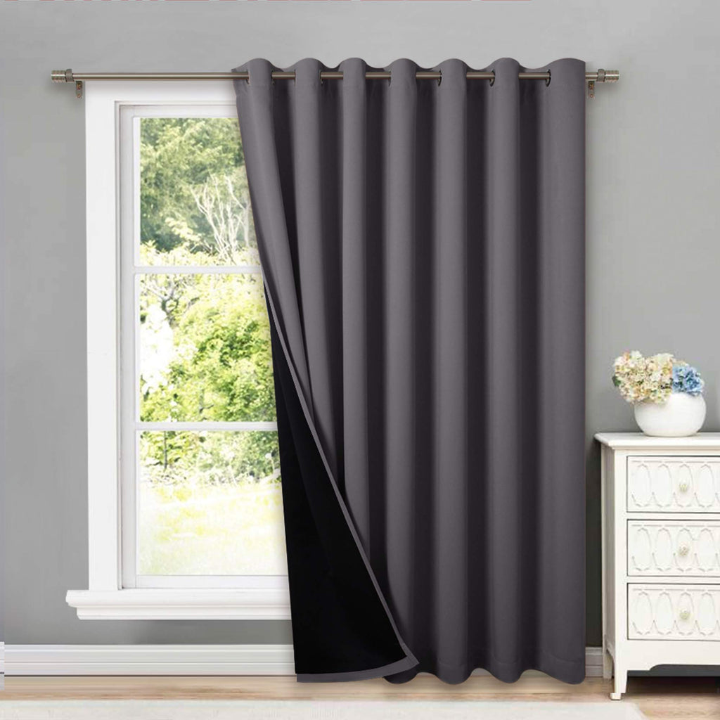 Gray 1 Panel 100 x 84 Inch Patio Door Curtain W70484