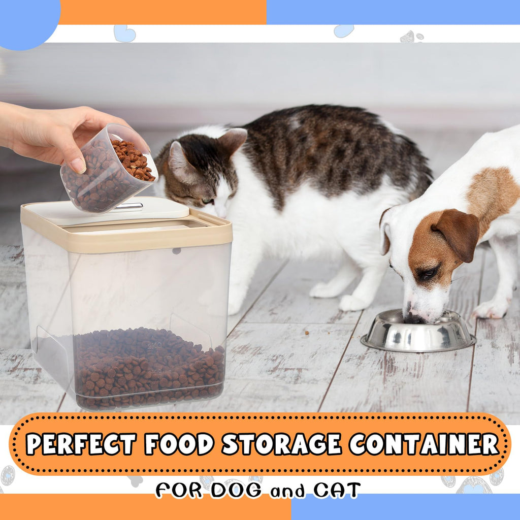 2 Pack 30 Lbs Airtight Dog Food Storage Container with Scoops G644423