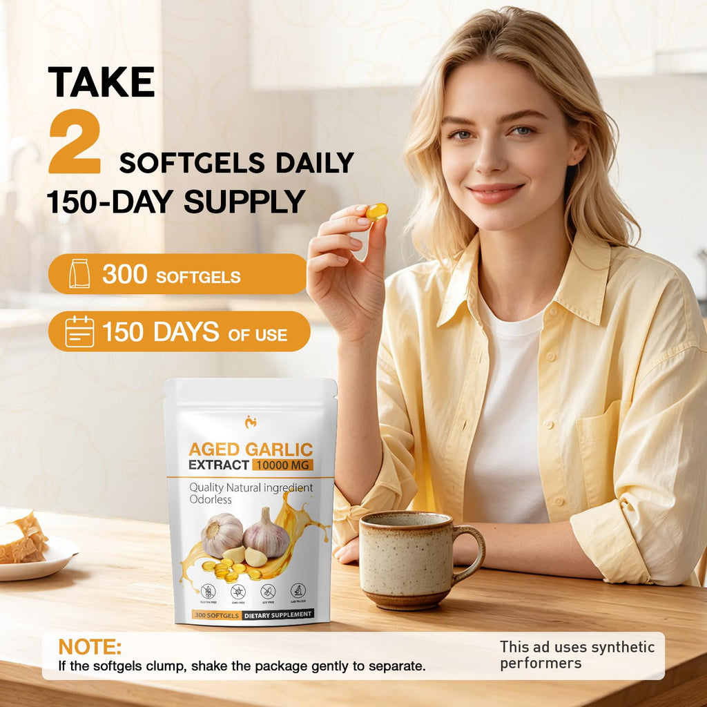 Odorless Garlic Supplements 300 Softgels C388900