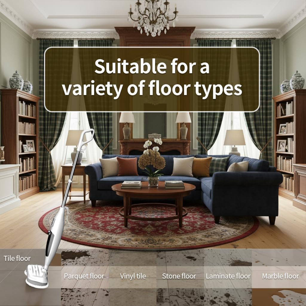 300°F Scrub & Steam Mop with 13 Accessories L462216