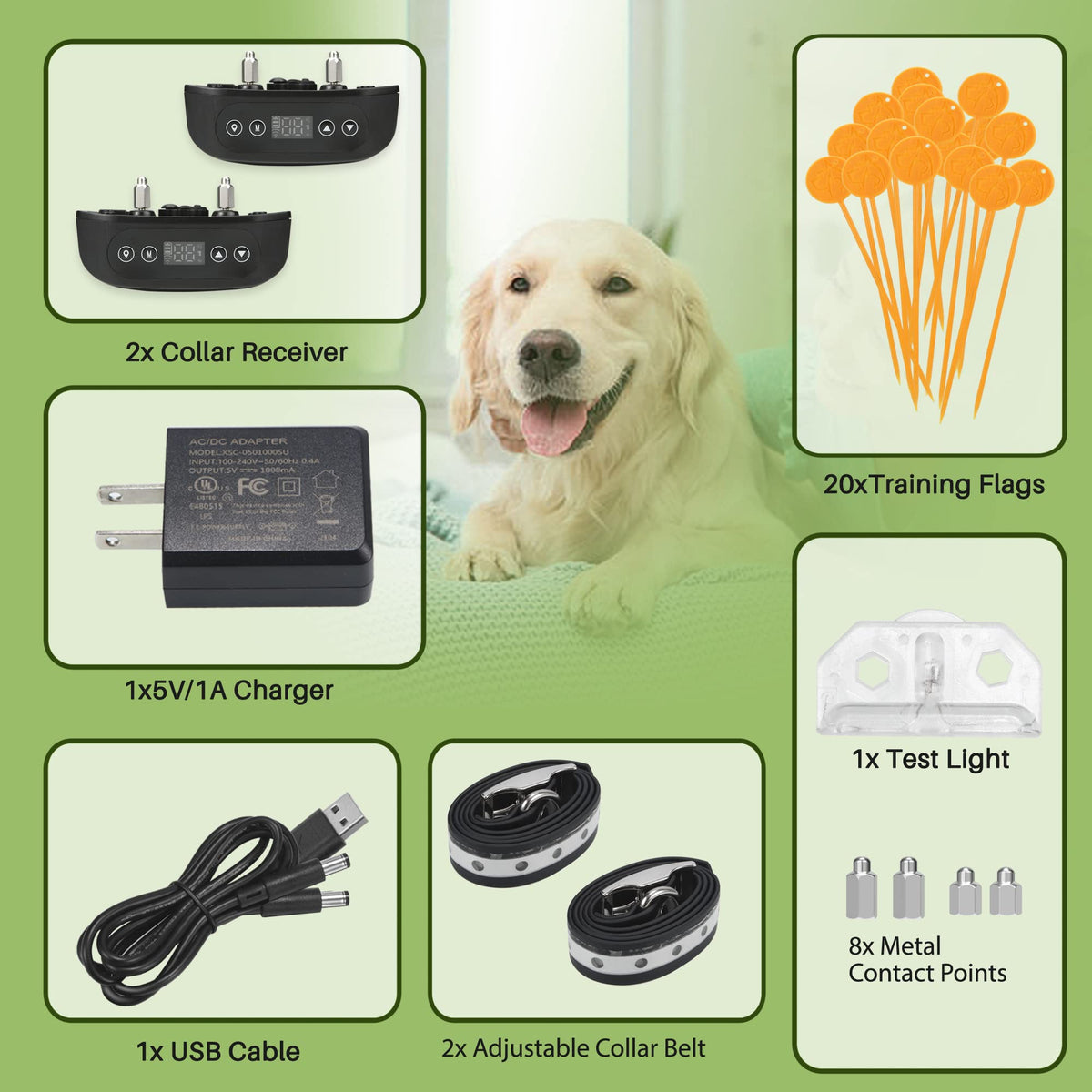 GPS Wireless Dog Fence System for 2 Dog T528080