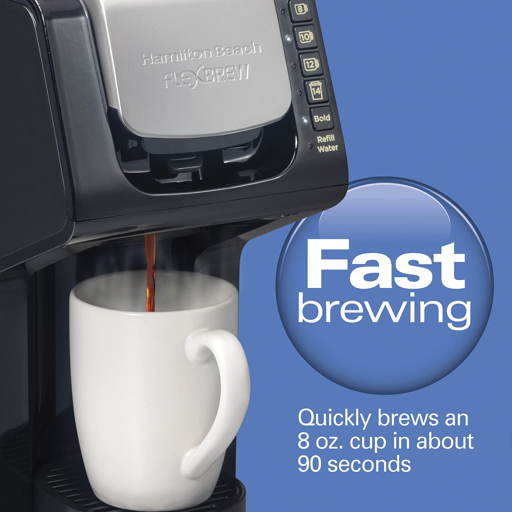 Single-Serve Coffee Maker with Removable Reservoir, Black D40292