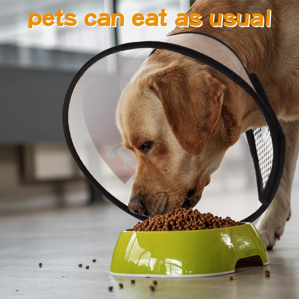 9 Pcs Adjustable Soft Dog Cone Collar Set Q361
