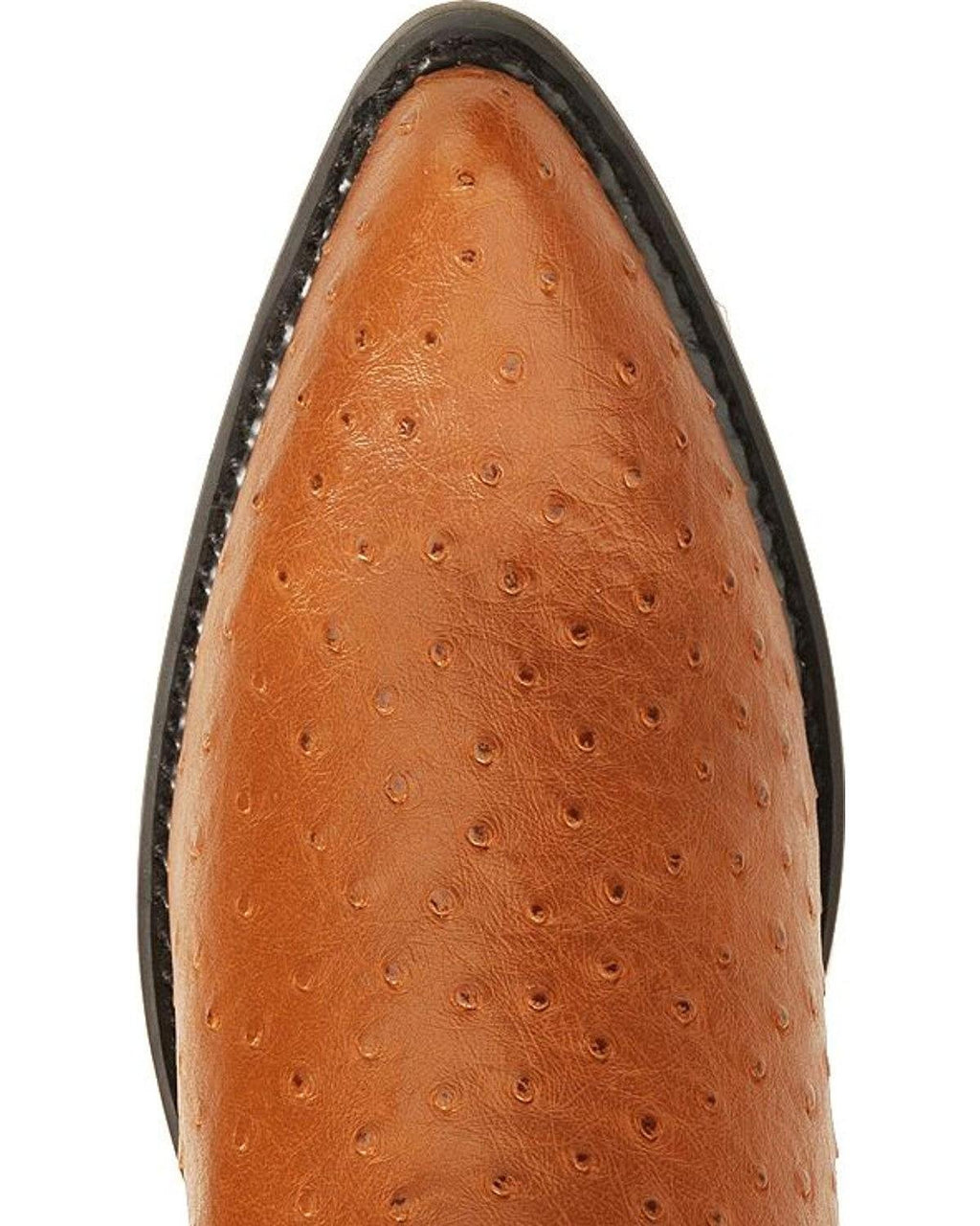 Cognac Ostrich Print Cowboy Boots F2808