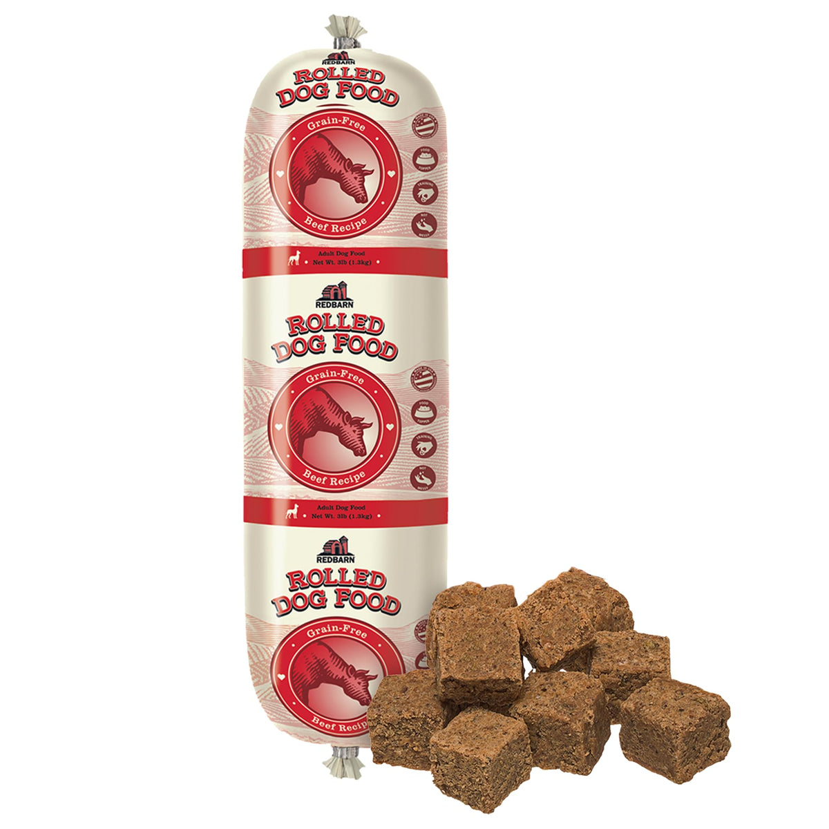 Grain Free Beef Dog Food 3 lb 10 Rolls O2662