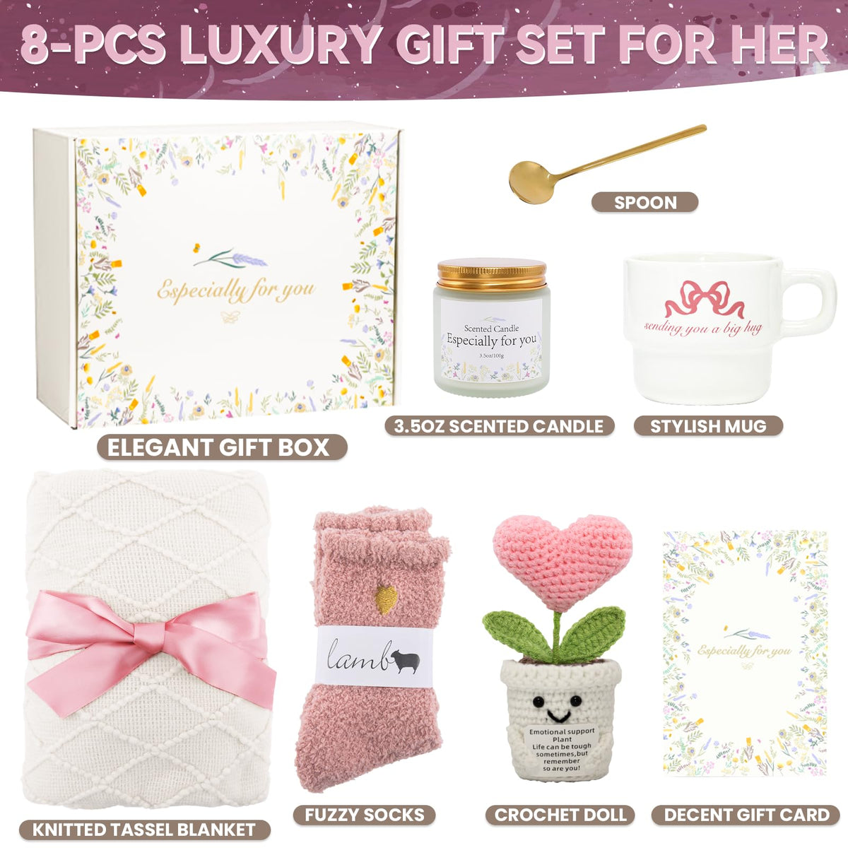 Pink White Care Package B3331