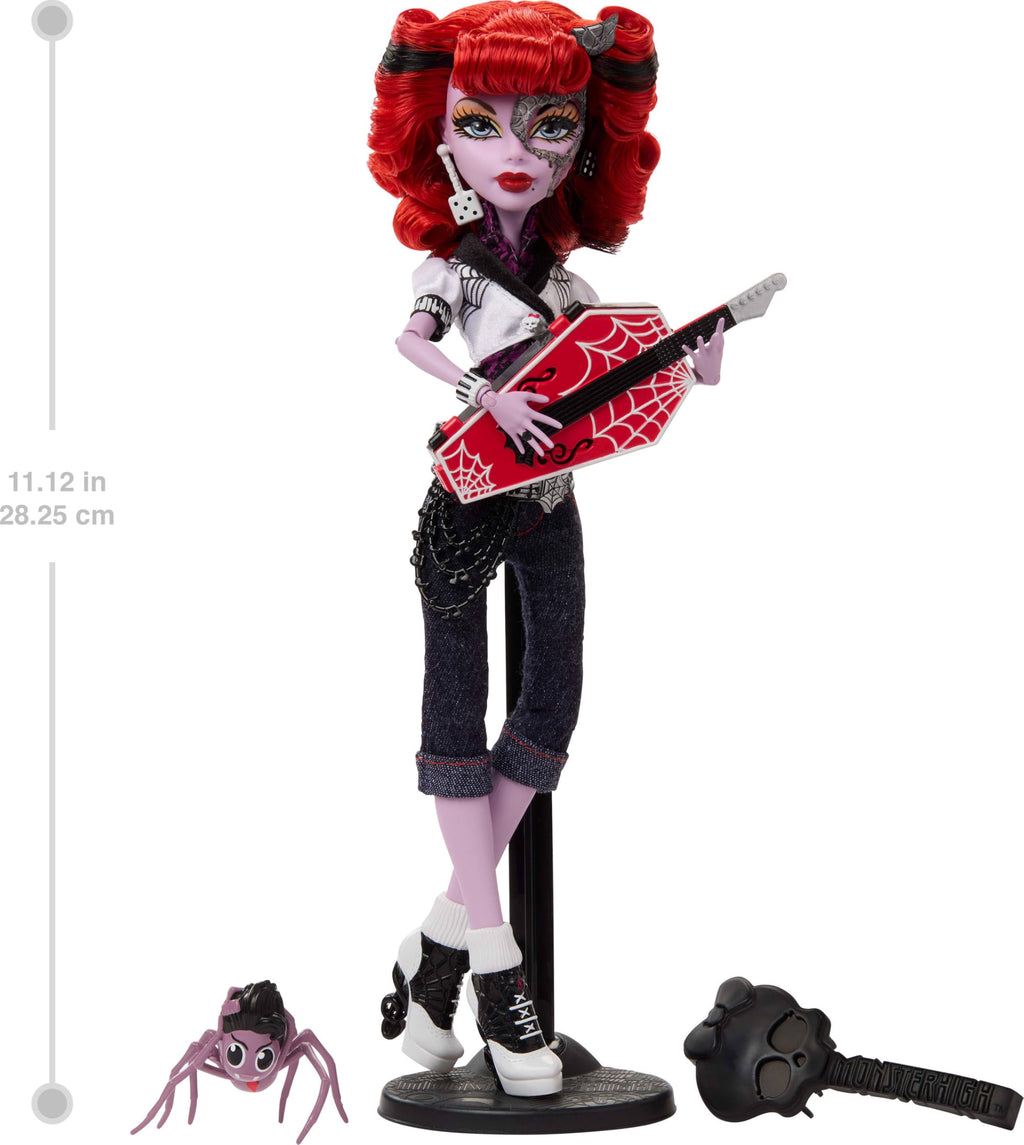 Monster High Operetta Doll with Doll Stand, Diary, and Pet Spider G945431