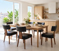 Black Set of 6 PU Leather Upholstered Dining Chairs G209262