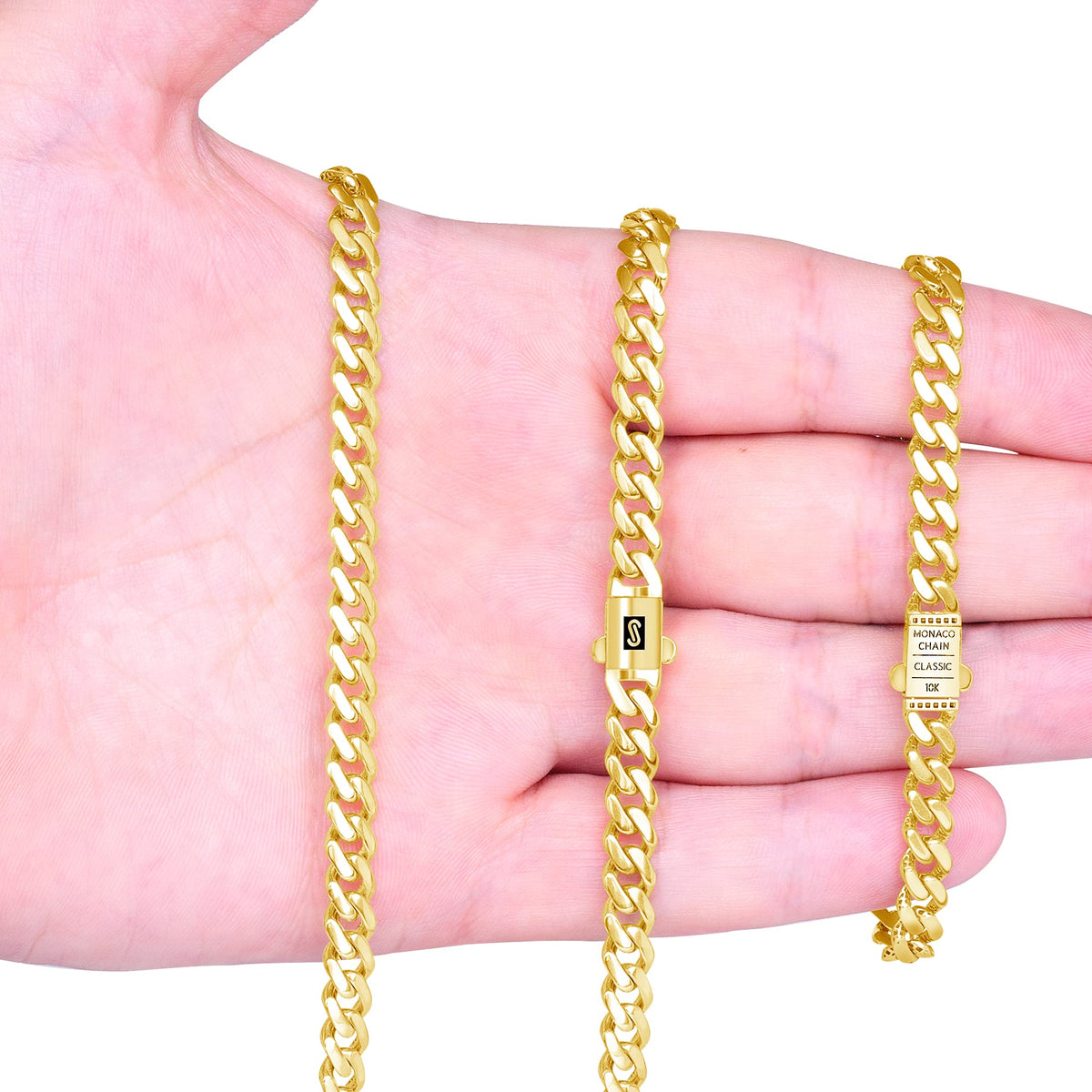 10k Yellow Gold 6mm Cuban Chain Necklace O3764