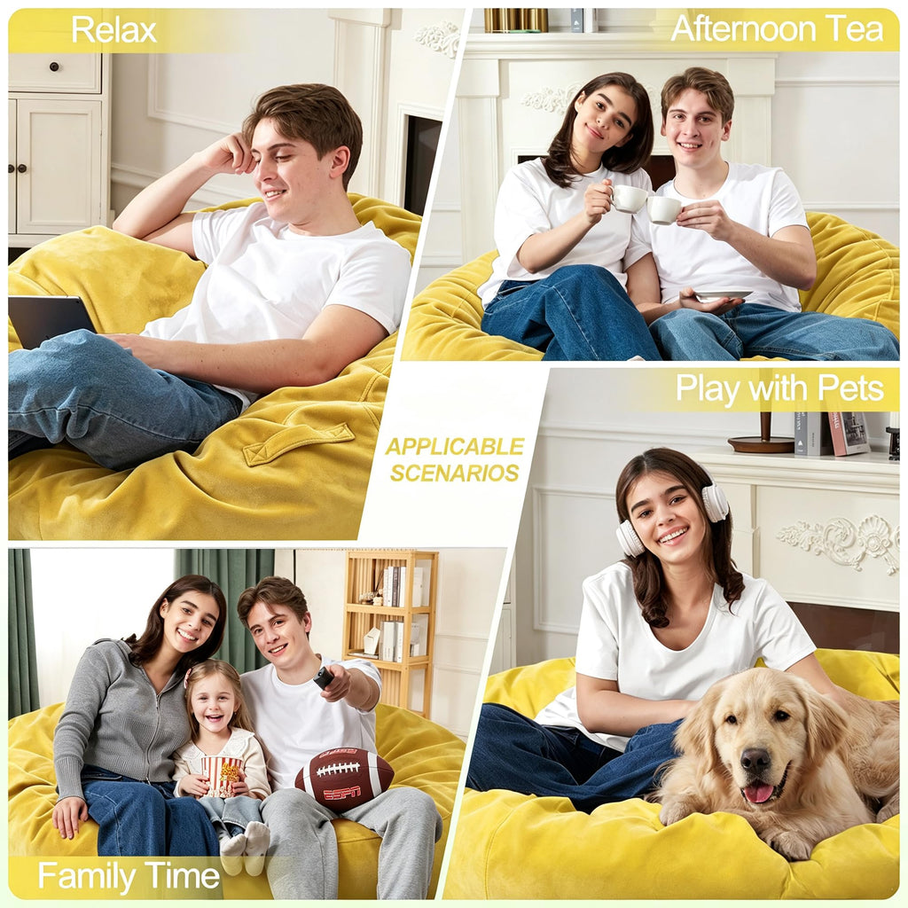 3FT Bean Bag Chair with Washable Cover G3098