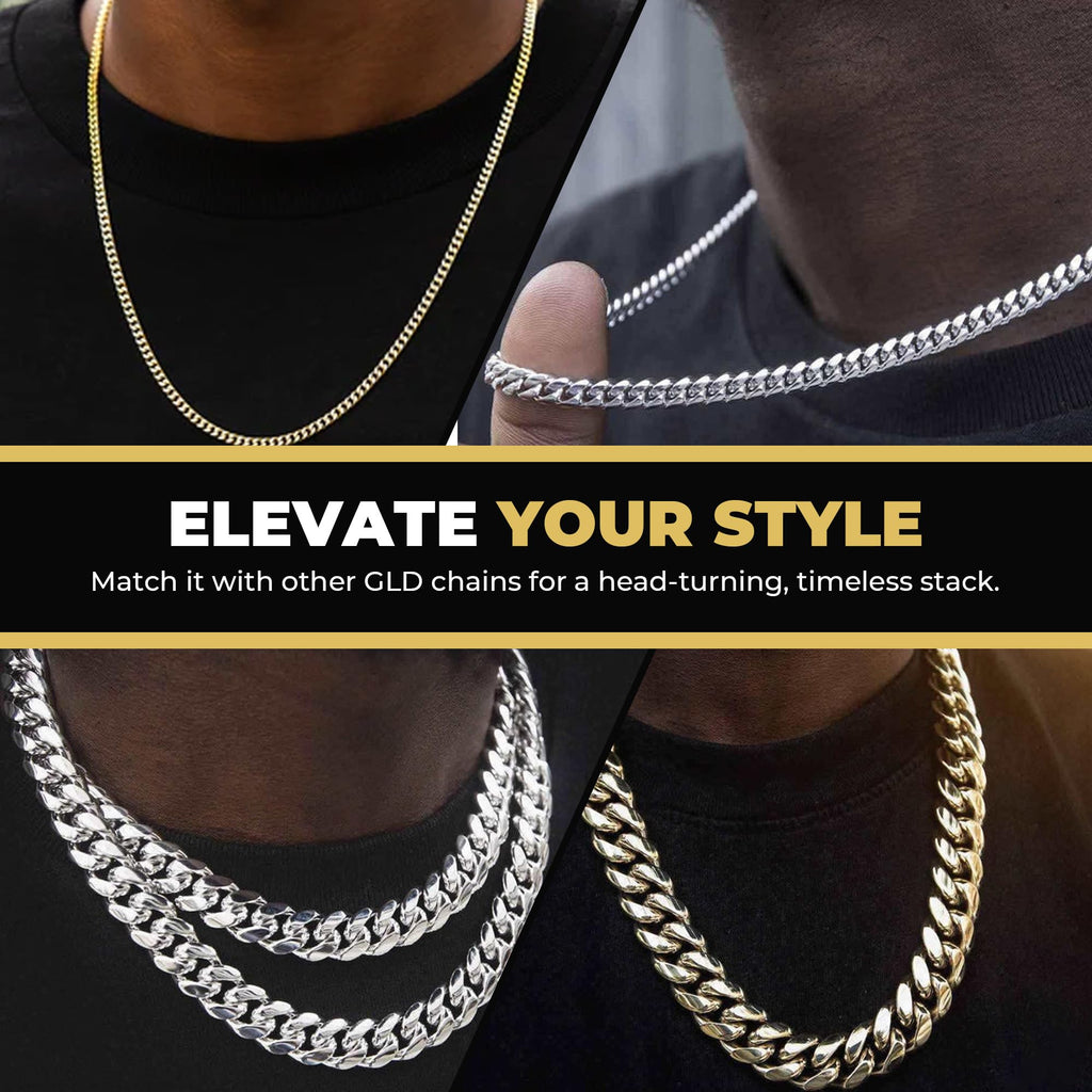 Gold-Plated Micro Cuban Link Chain Z524065