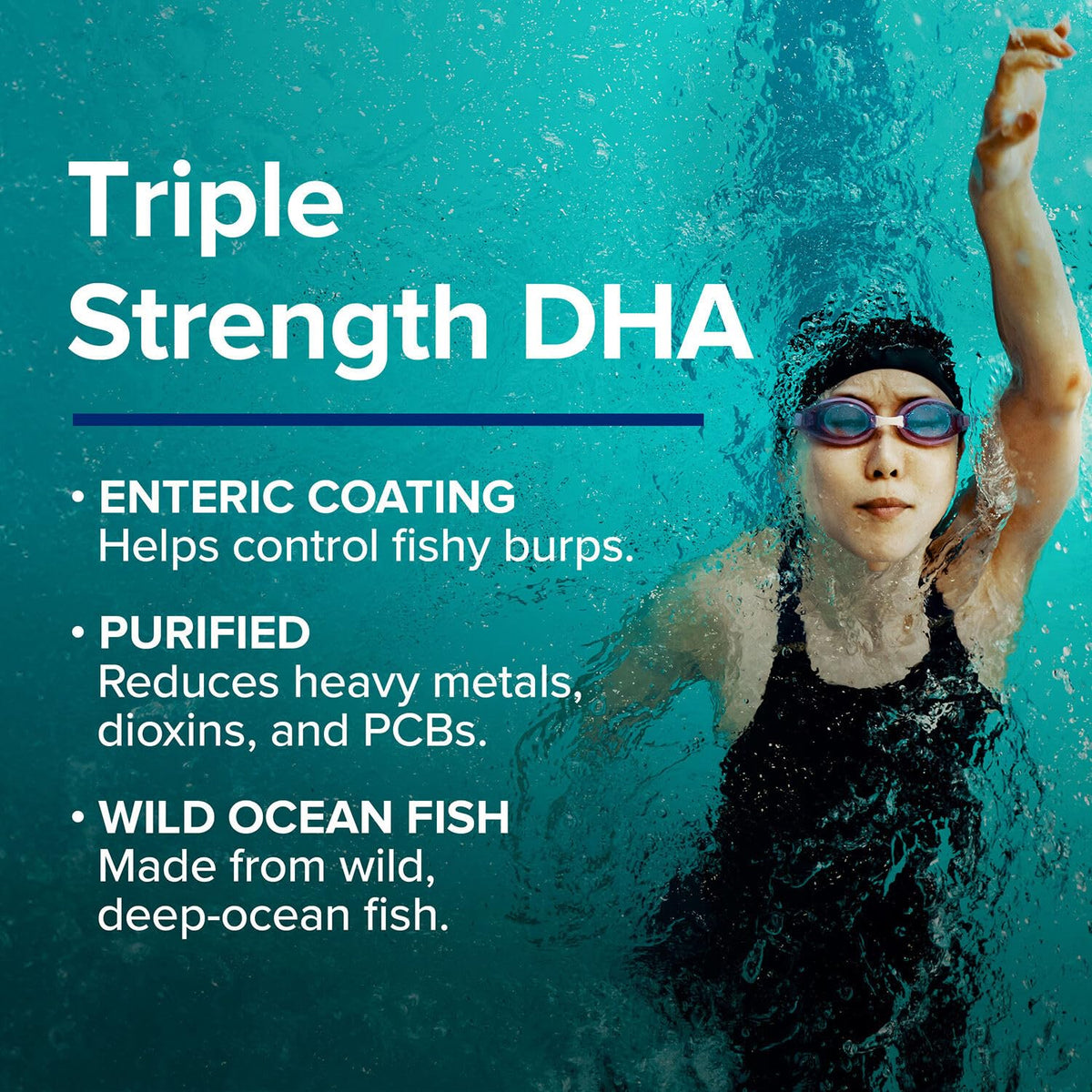 DHA 1000 Omega 3 Supplement 45 Softgels H8118