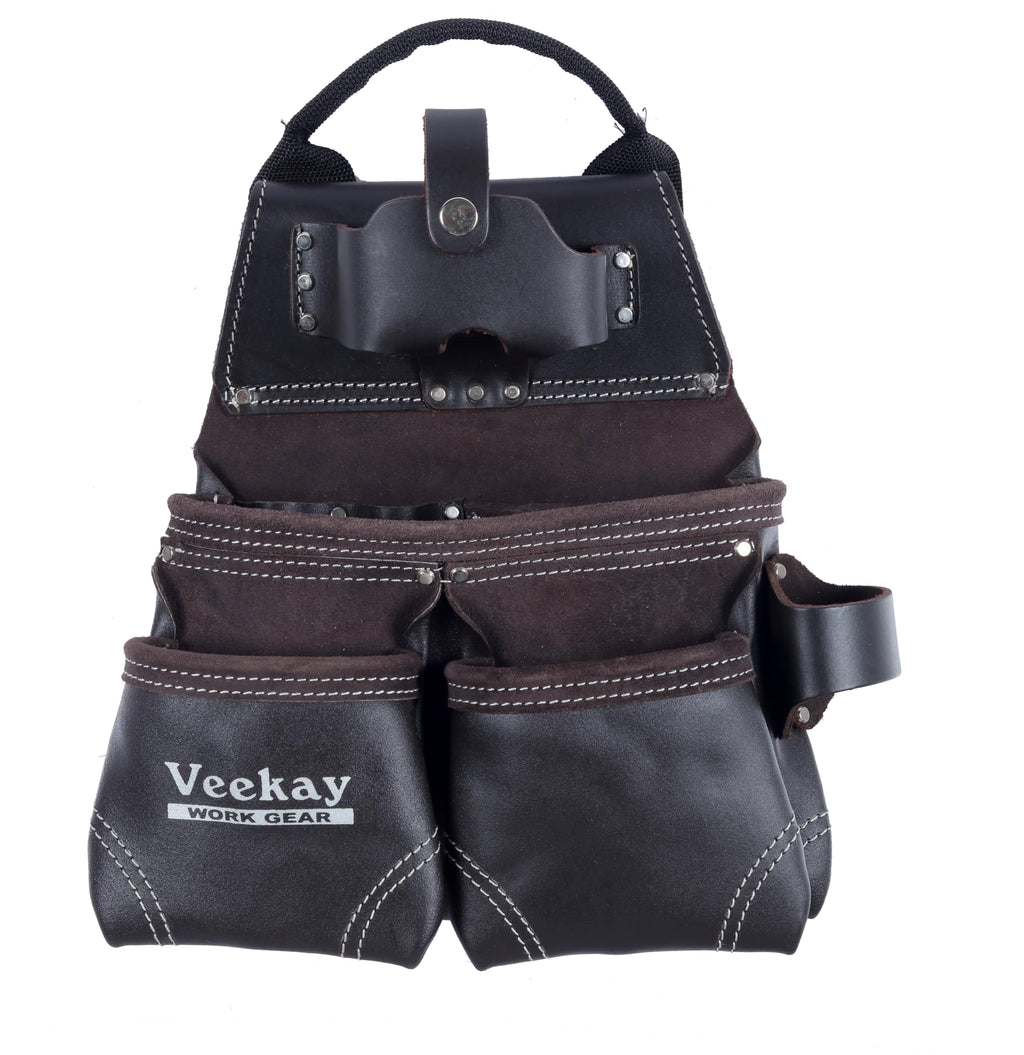 Brown Leather 22-Pocket Tool Belt F17594