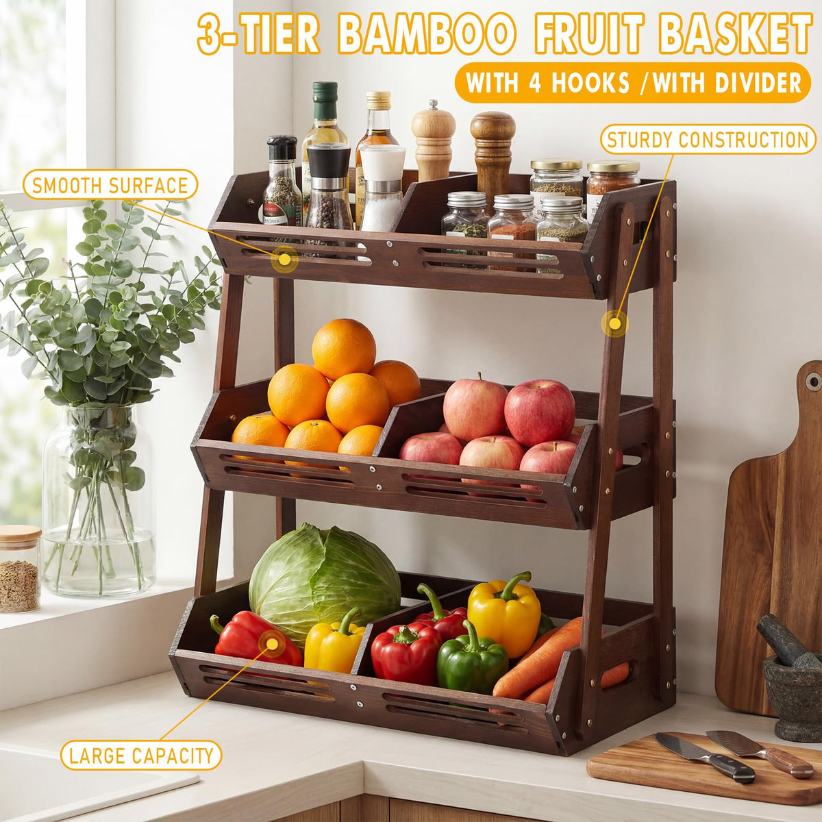 3 Tier Fruit Basket L2482