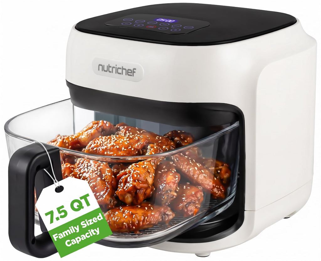 7.5 Quart Air Fryer with 6 Preset Cooking Modes O907