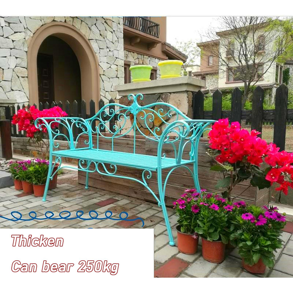 2-Seat Outdoor Metal Bench T185435