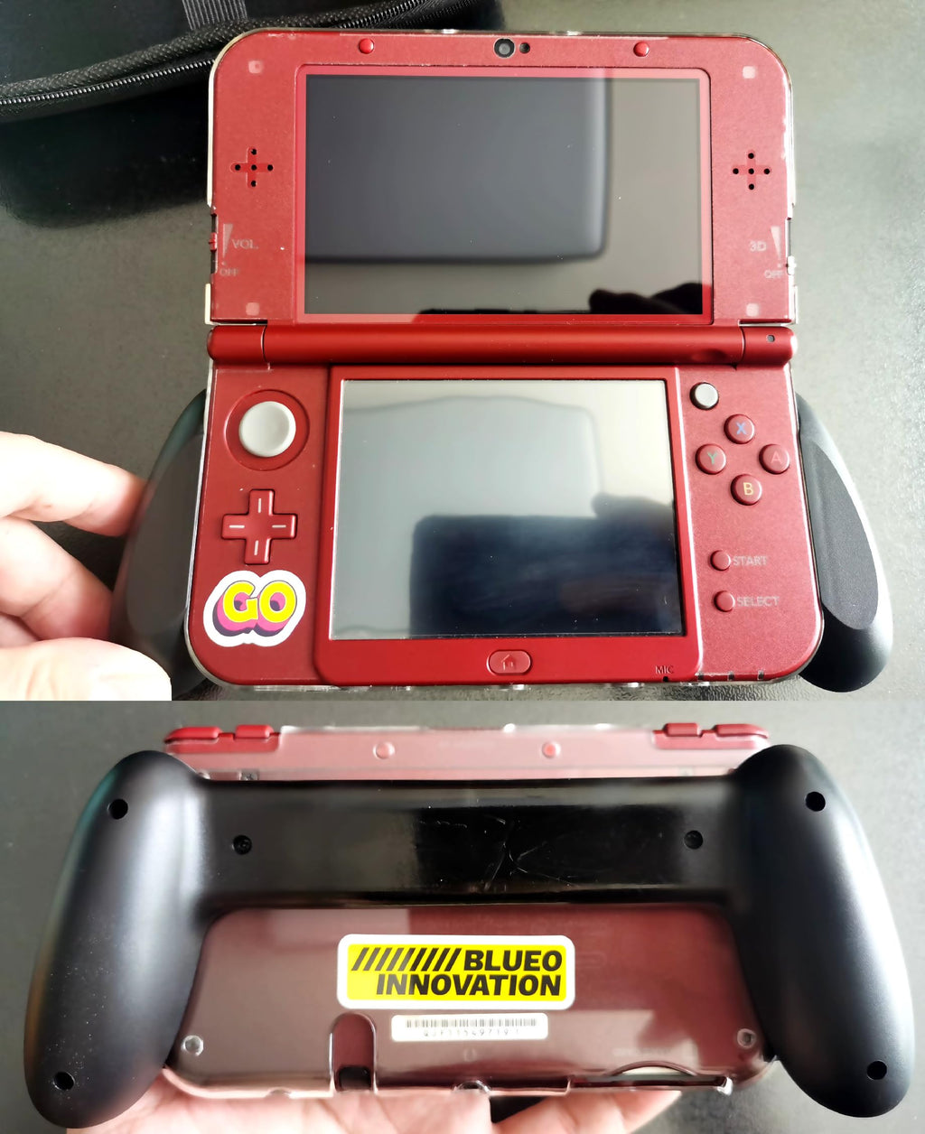 Black Hand Grips + Protective Crystal Cover Z132782