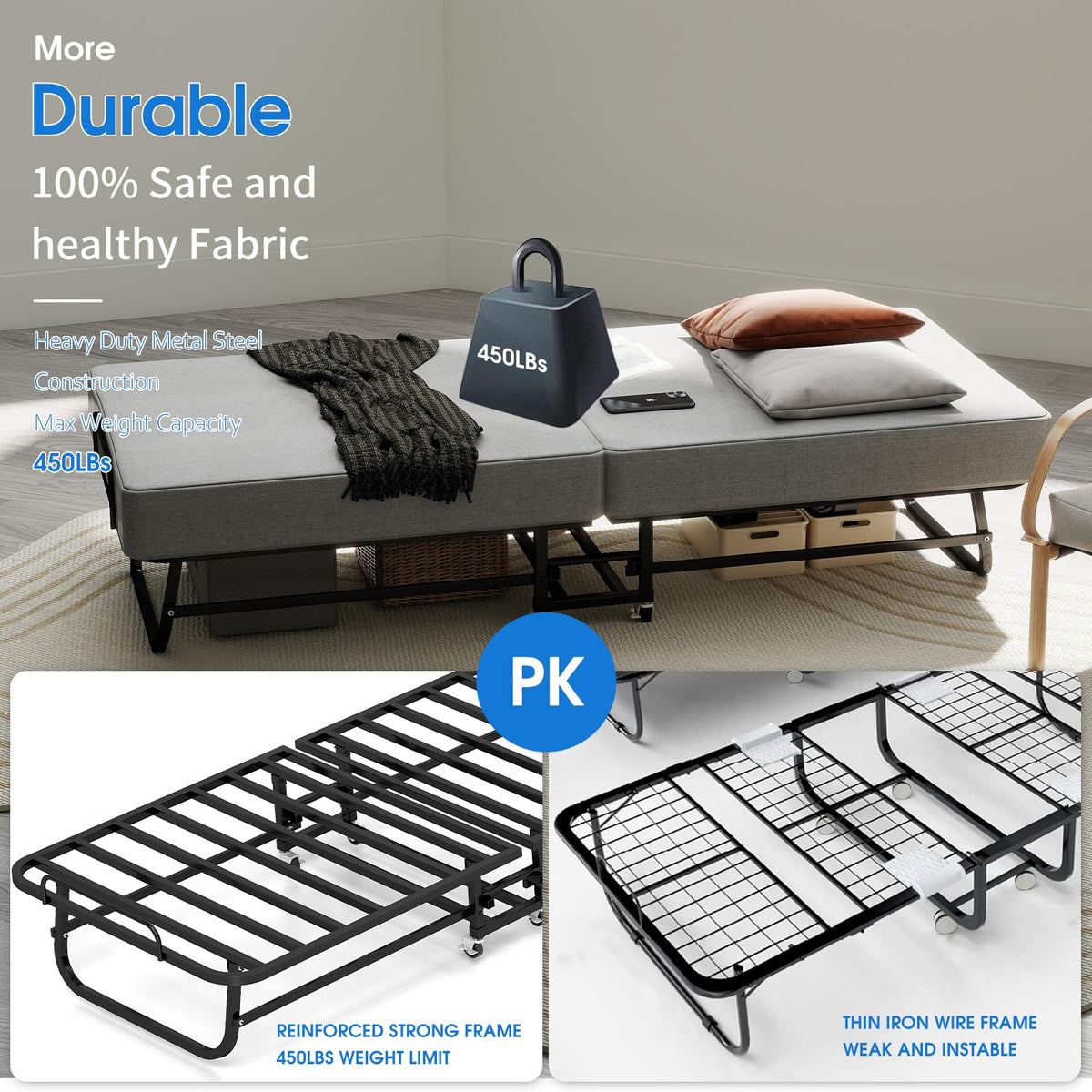 Folding Bed with Mattress S506
