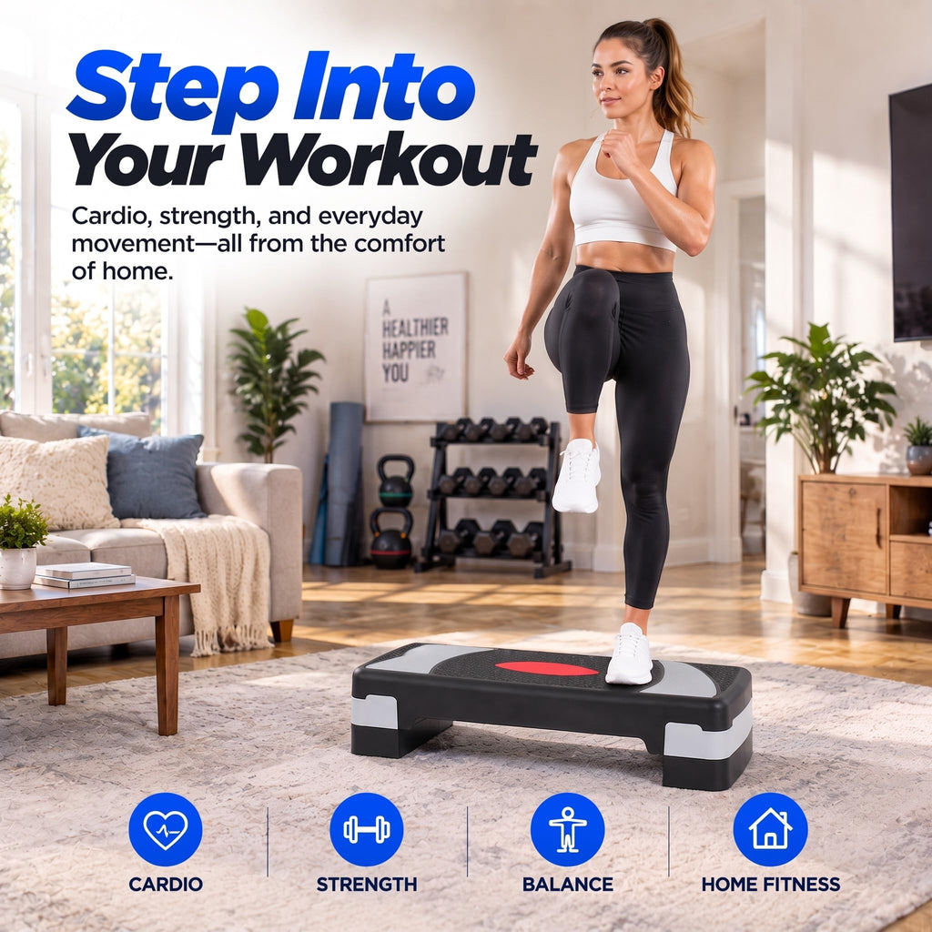 31'' Aerobic Step Platform with 4 Risers T299