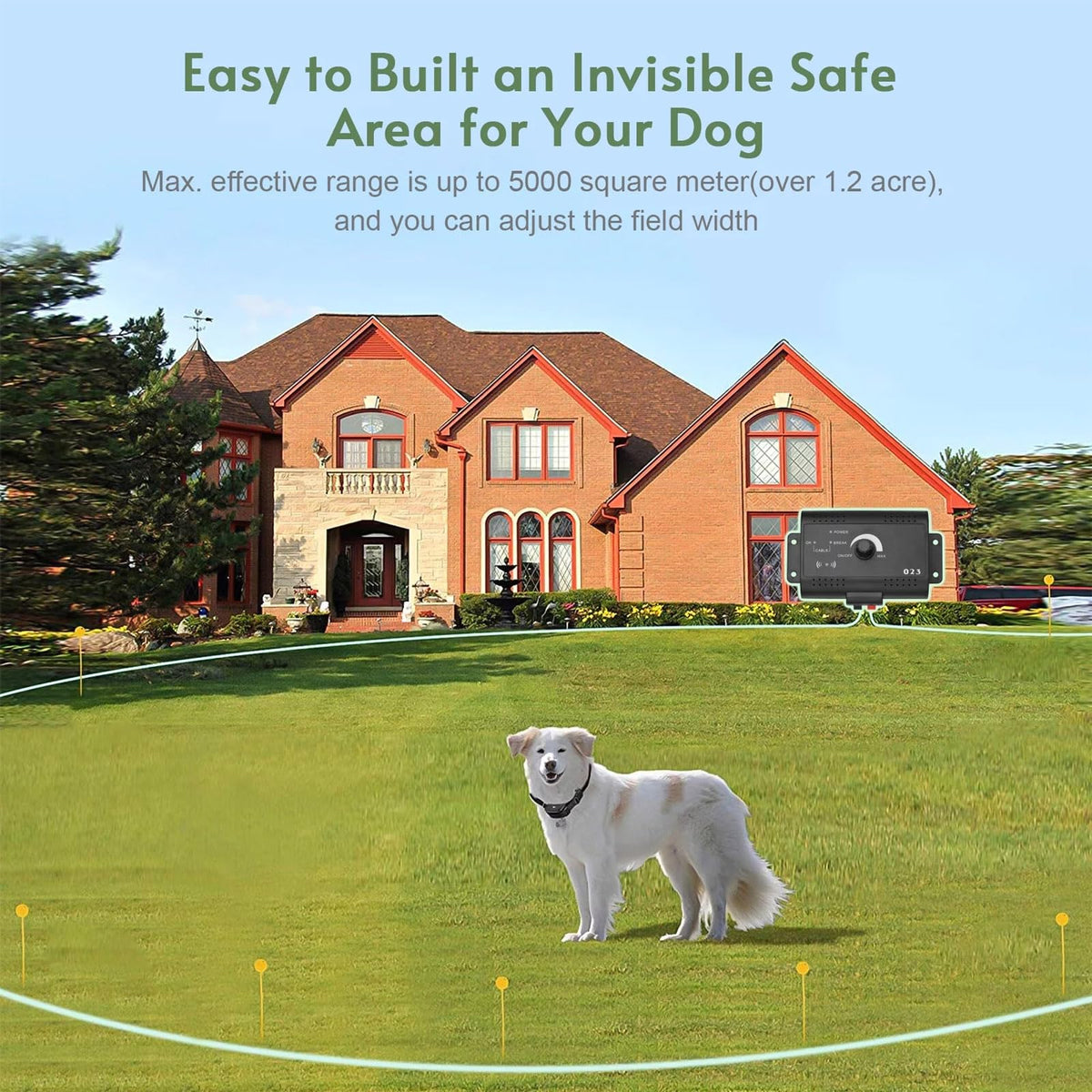 Wireless Dog Fence 1.2 Acre Waterproof Collar R761161
