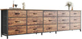 78.7 inch 15 Drawer Fabric Dresser J11349